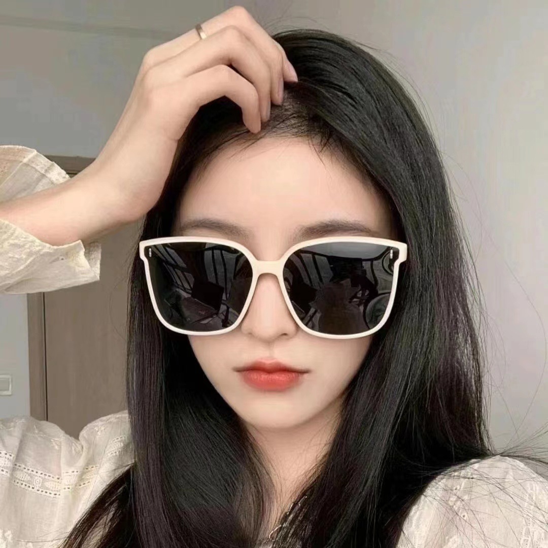 2024 new G rice nail sunglasses men's Korean trend polarized sunglasses ladies new disco glasses black
