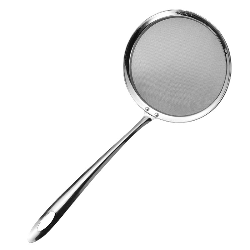 Stainless Steel Filter Screen Colander Soybean Milk Net Colander Household Kitchen Noodles Spoon Baking Fence Juice Flour Sieve