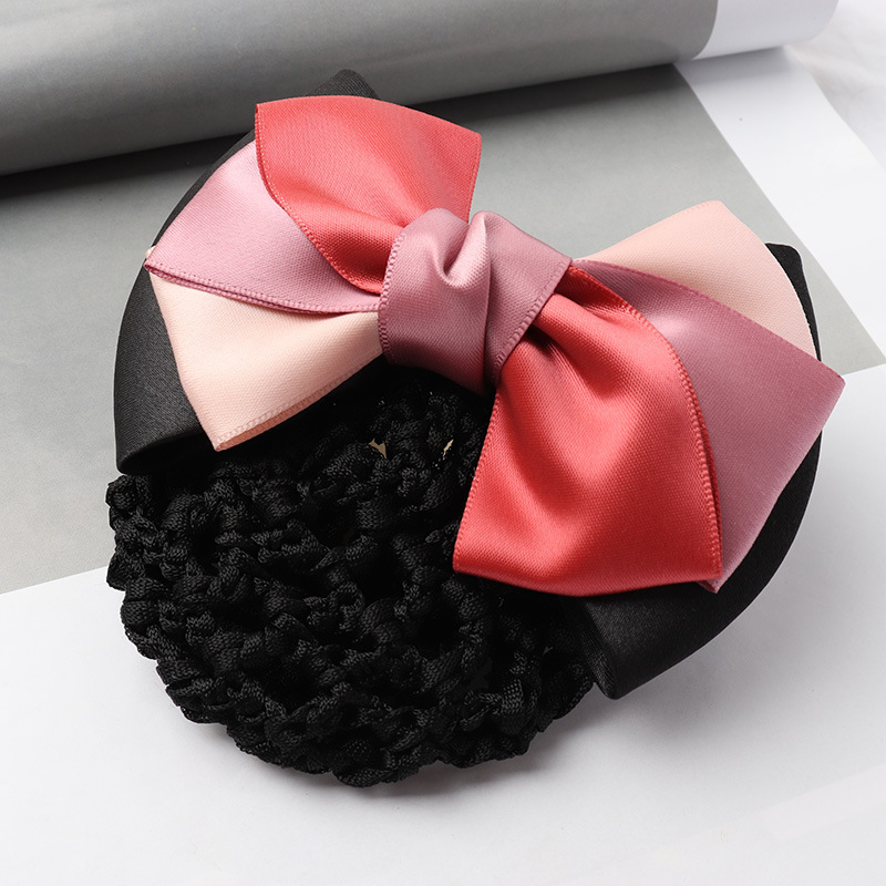 Hotel Waiter Head Flower Korean Telecom Mobile Stewardess Nurse Bank Net Flower Fixture Hair Net Pocket Headwear