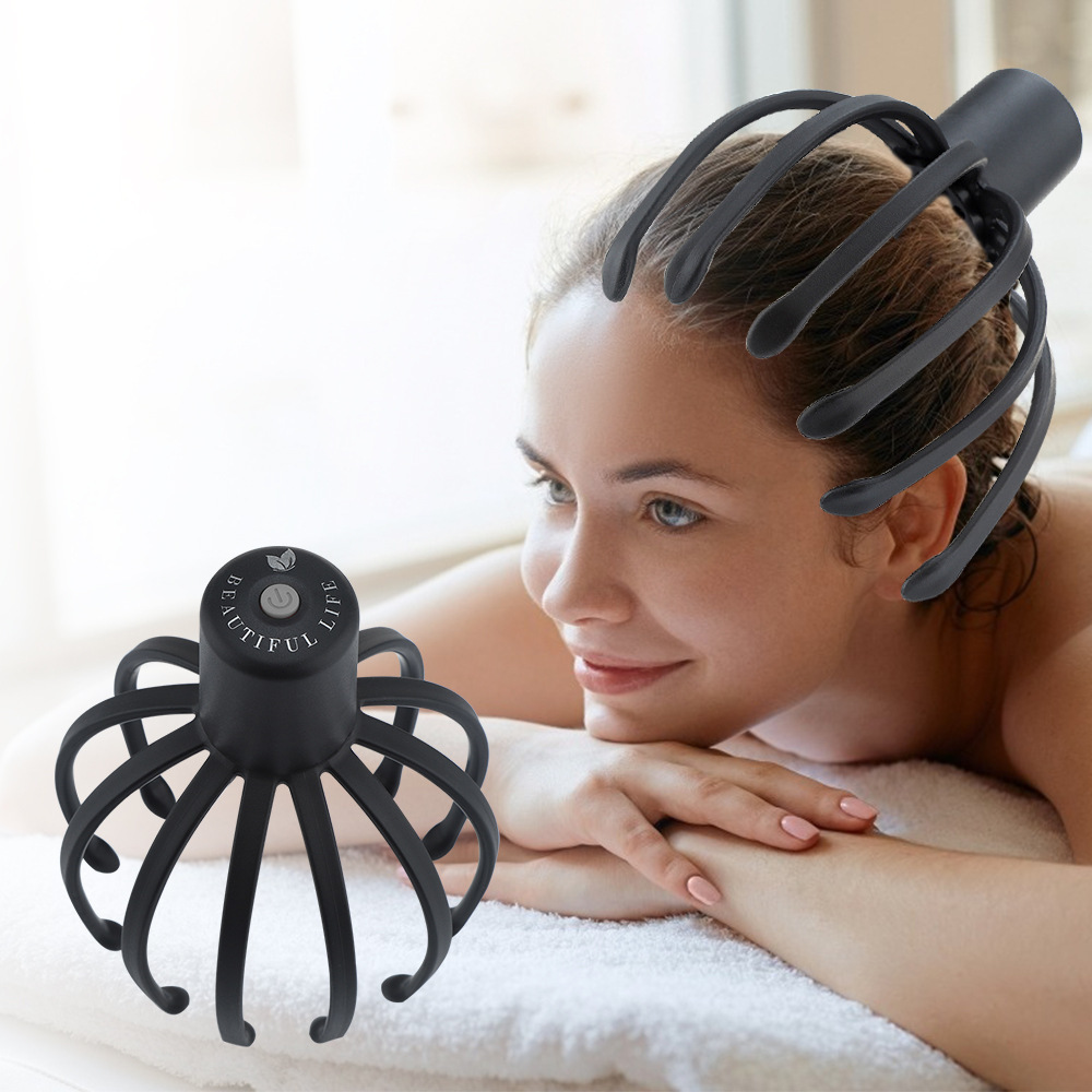 Intelligent Electric octopus head massager soul extraction scratching head Meridian dredging scalp massage relaxation artifact
