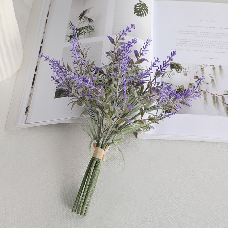 Picnic photo props, simulated plastic fake flower bouquet, living room home furnishings, simulated Provence lavender