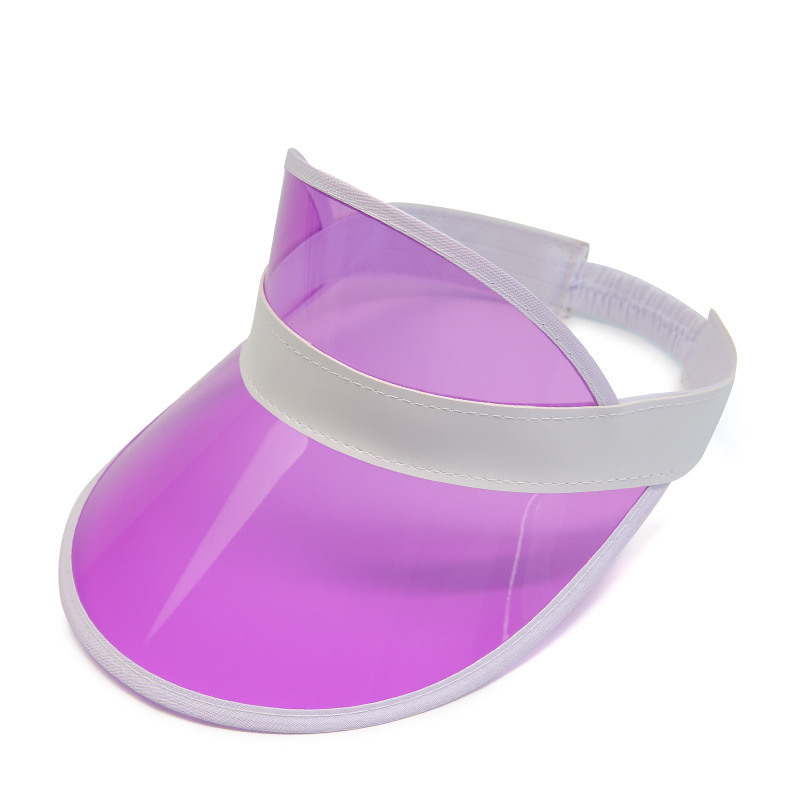 Factory in stock PVC summer sun hat UV function Sun Hat sun protection LOGO printing advertising empty top hat