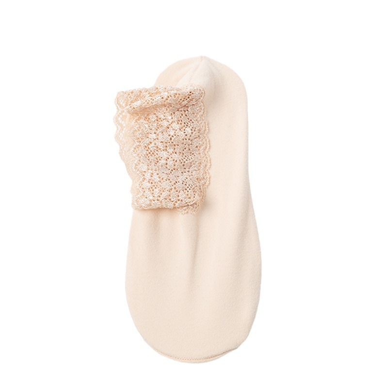 Women's Cotton Warm Thickened Lace Floor Socks_voghion.com