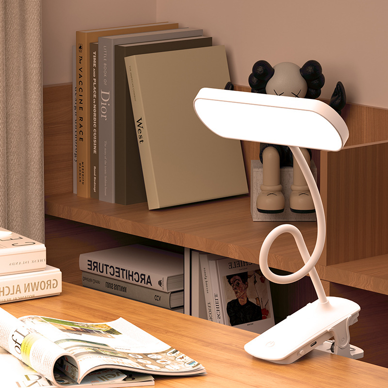 Desktop creative LED small table lamp cross-border Amazon USB charger dual-use primary school student study clip table lamp