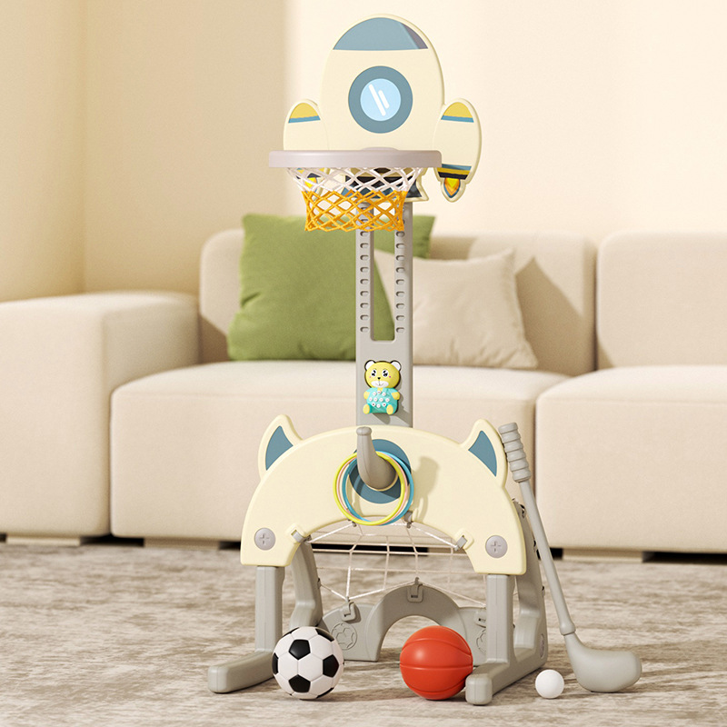 Children's Basketball Stand Liftable Indoor Baby 1-2-3-6 Years Old Boys Toy Football Home Shooting Frame