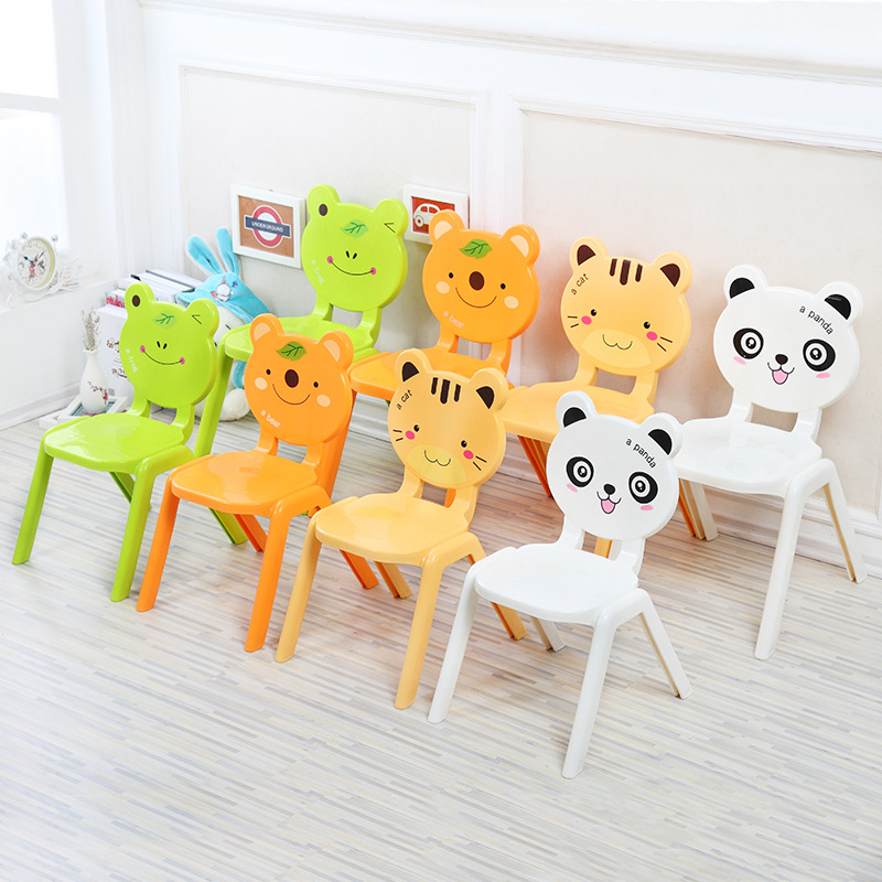 Thickened Backrest Chair Wholesale Kindergarten Table and Chair Children's Stool Baby Chair Non-slip Small Stool Plastic Study Chair