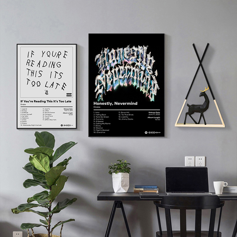 Vinyl record European and American band music album cover poster canvas painting Amazon cross-border living room wall decorative painting