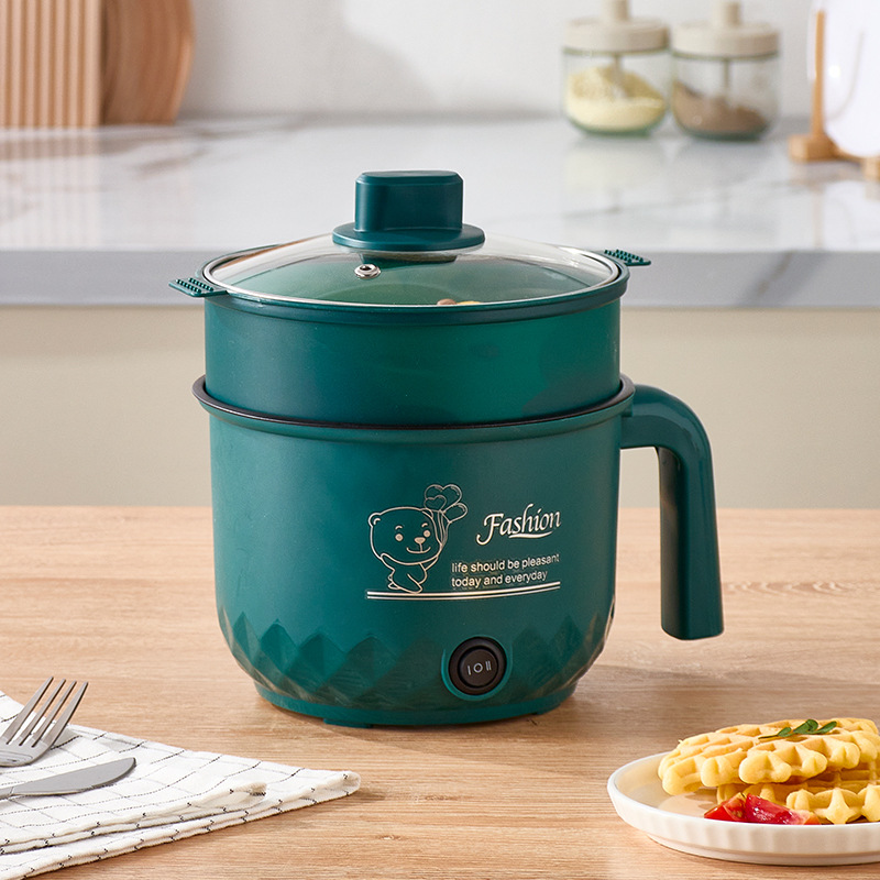 Multi-functional Electric Cooker Student Dormitory Mini Instant Noodle Small Electric Cooker Household Integrated Electric Hot Pot Gift logo