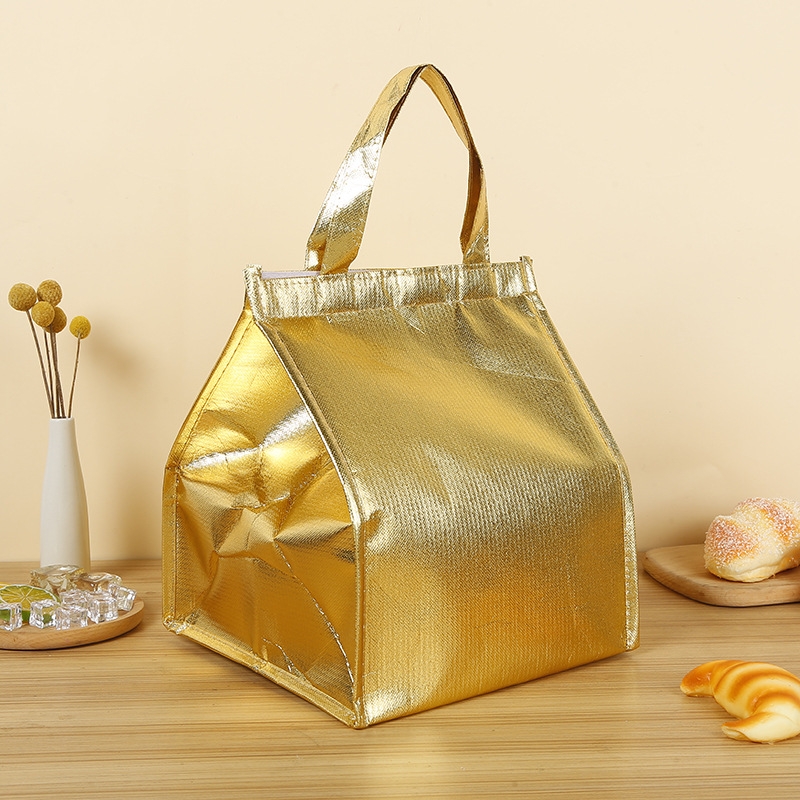 Birthday cake takeaway portable insulation bag thickened milk tea cold-keeping ice bag pizza aluminum foil refrigerated fresh-keeping bag wholesale