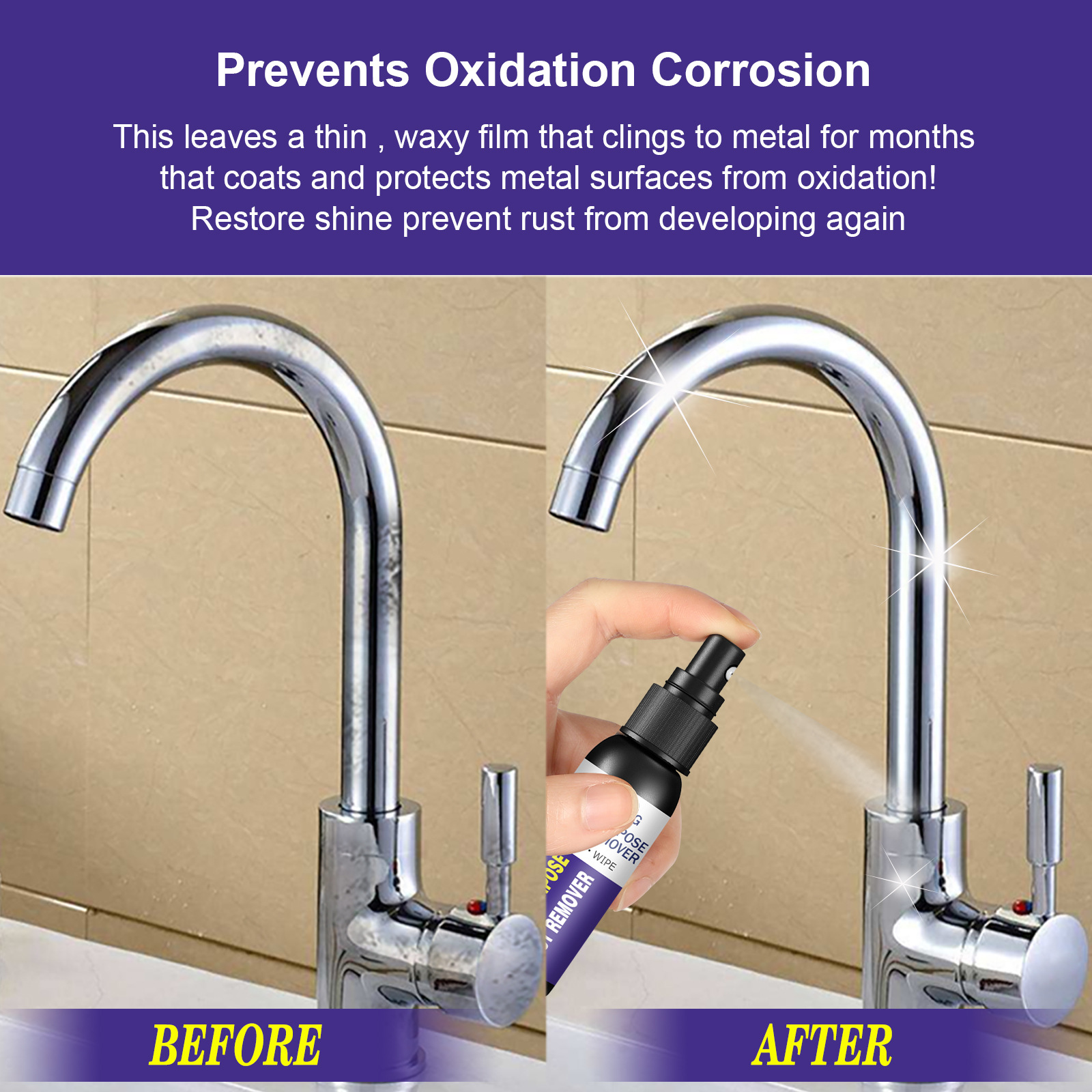 Jaysuing metal rust remover multifunctional car wheel hub polishing refurbishing agent faucet stainless steel rust remover