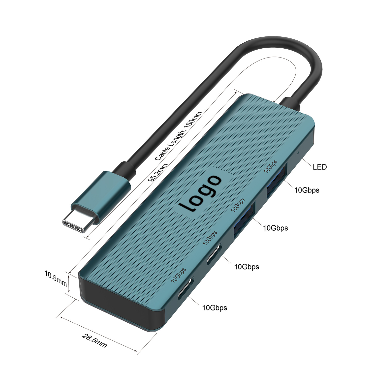 New 10Gbps hub typec expansion dock laptop extender USB3.2gen2 docking station