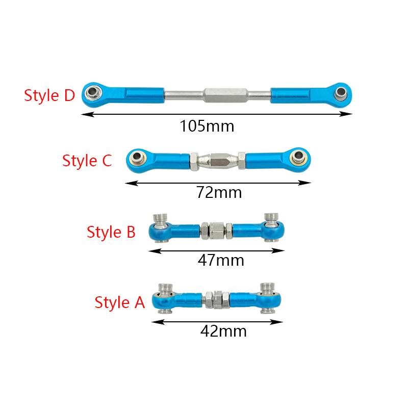 1:10 HSP94123 metal steering gear steering rod 94188 connecting rod model airplane trolley ball head buckle