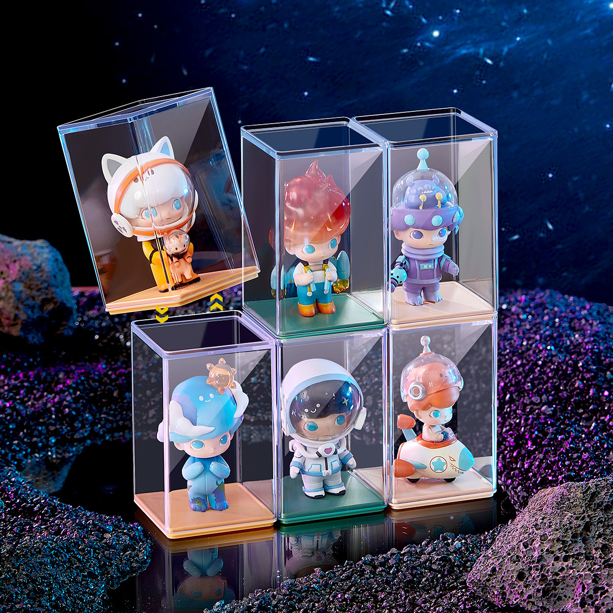 Doll Handmade Box Large Storage Display Box Bubble Mate Model Box Blind Box Display Rack Tide Play Independent Box