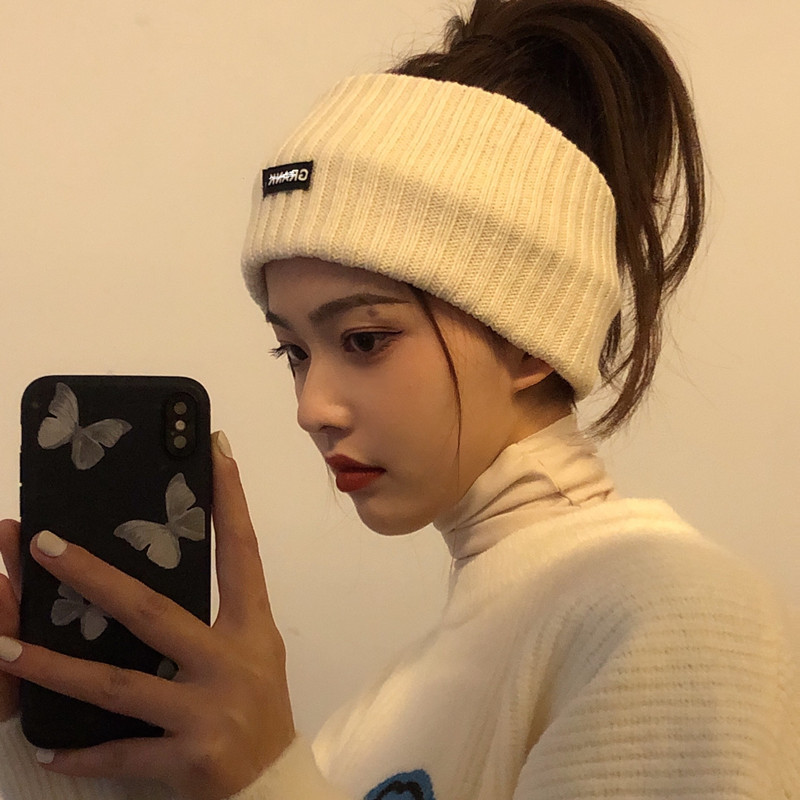 四季可帶運動頭箍韓國ins字母寬邊洗臉髮帶休閒色頭飾頭套女