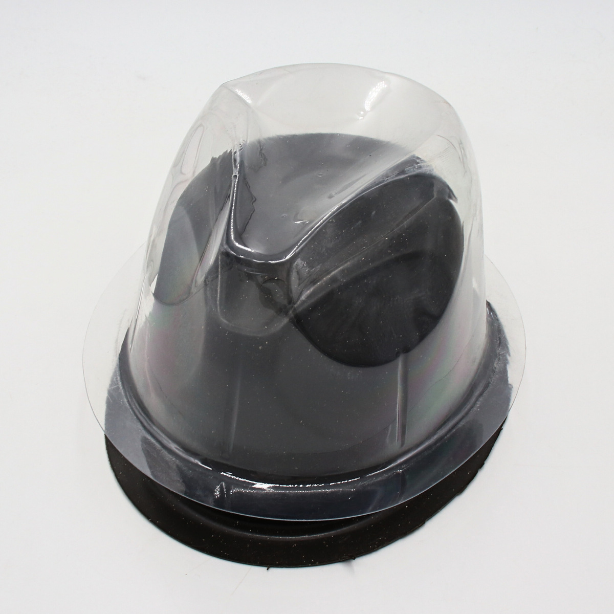 外贸防压坏保护礼帽的帽托PVC塑料硬质运输跨境黑色礼帽透明批发