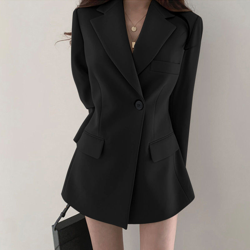 Brown suit jacket for women early autumn 2021 new design sense niche small loose casual suit top