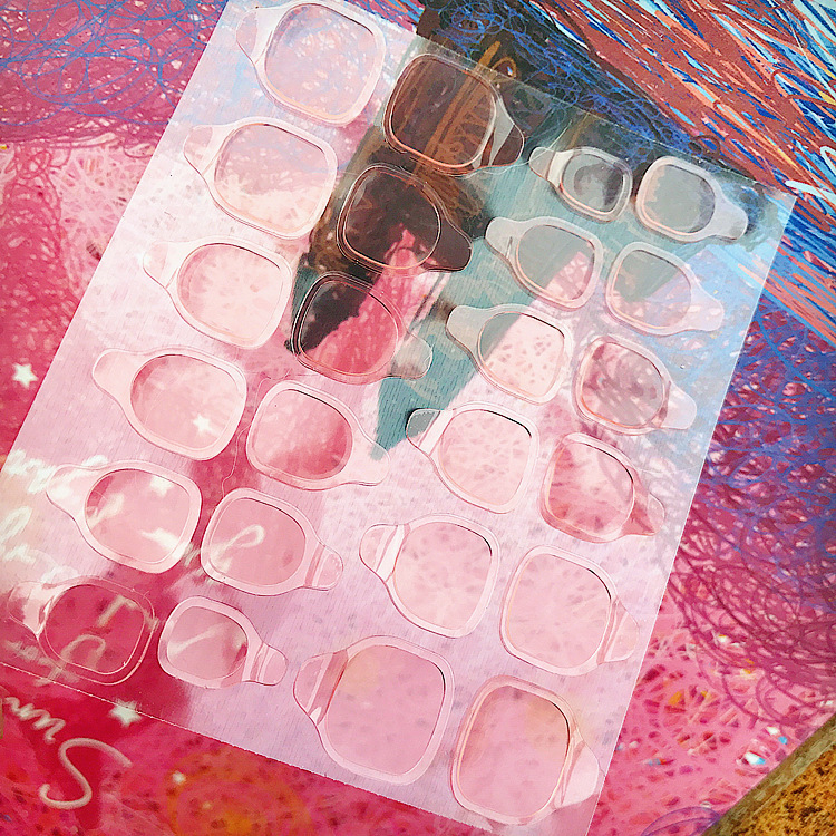 24 pieces of indentation transparent fake nail piece tool wear nail paste jelly double-sided tape wholesale