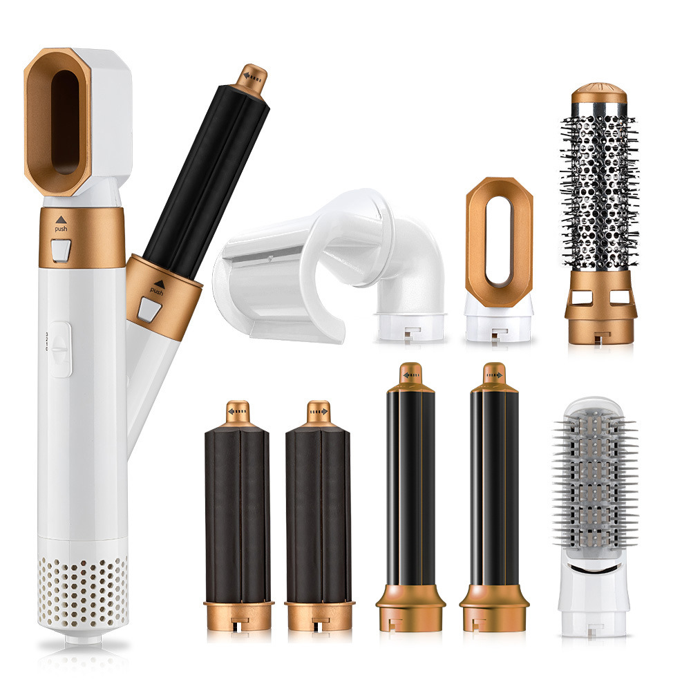 New cross-border 7-in -1 multi-functional hot air comb wet and dry dual-purpose hair straightener curling hair straight curling hair care hair dryer