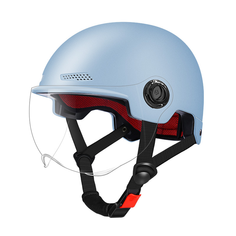 3c Certification Helmet Electric Car Men's And Women's New National Standard Summer Sunscreen Helmet Solid Color Four Seasons Half Helm_voghion.com