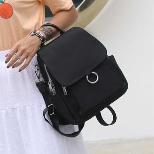 2024 New Women's Multi-function Shoulder Crossbody Handbag Waterproof Oxford Cloth Backpack Outdoor Travel Schoolbag