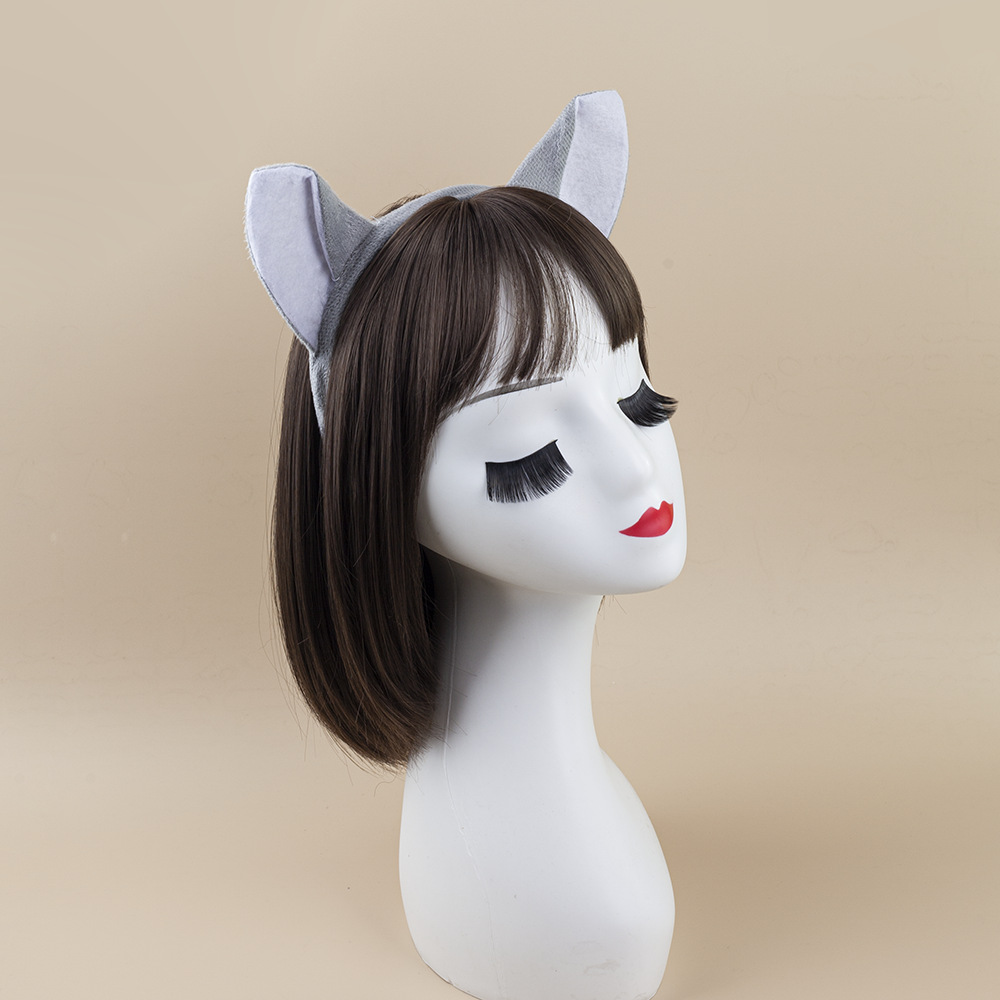 Children's performance headwear wolf headband stage performance hairpin wholesale masquerade wolf ears animal headband