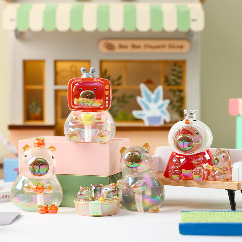 Internet celebrity new style little bean capabala fashion play blind box hand-made desktop decoration gift capybara peripheral