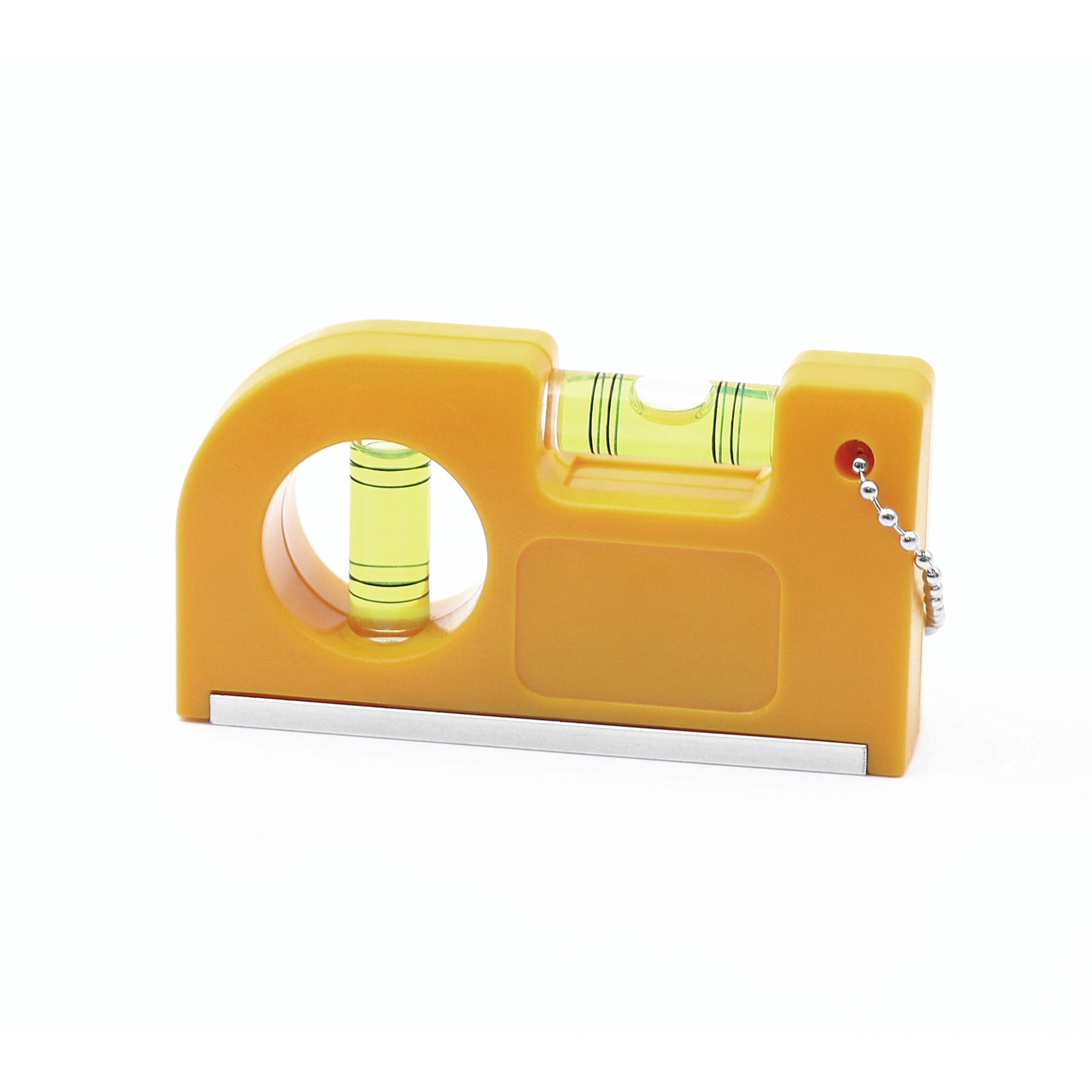 Foreign trade direct supply mini plastic level hanging chain waist torpedo level convenient strong magnetic aluminum alloy