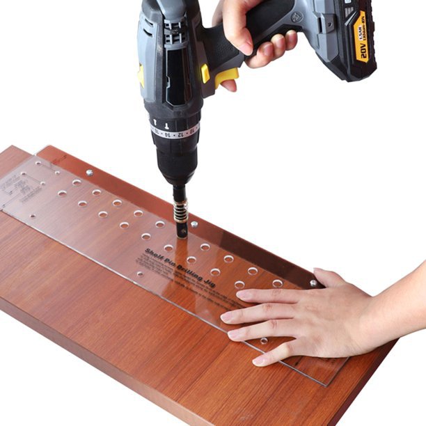 Drilling finger locator drawer cabinet door installation acrylic level hardware fixture tool drilling locator