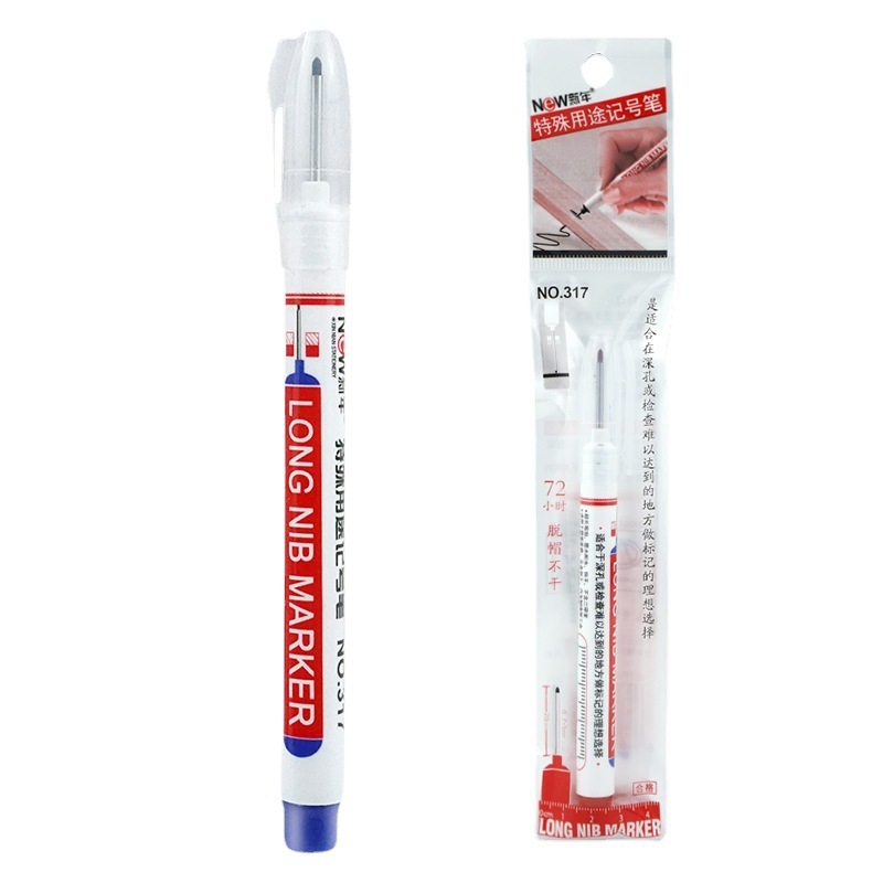 Long head marker pen 20mm woodworking marker pen deep mouth ceramic tile marker pen lengthened punch pen quick-drying oil pen