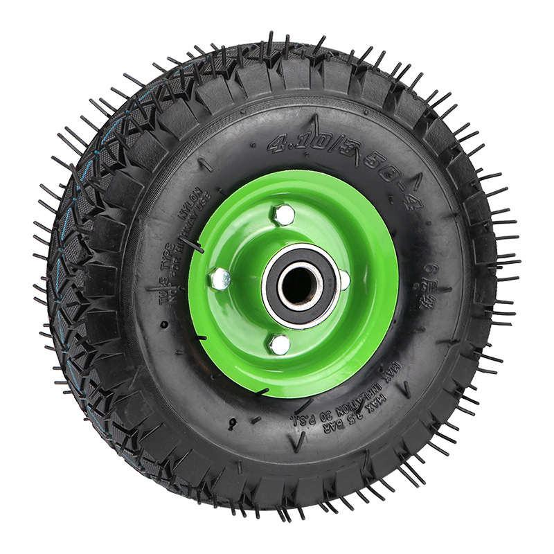8 inch 10 inch 350-4 inflatable wheel rubber wheel silent caster heavy duty pump wheel tiger cart wheel