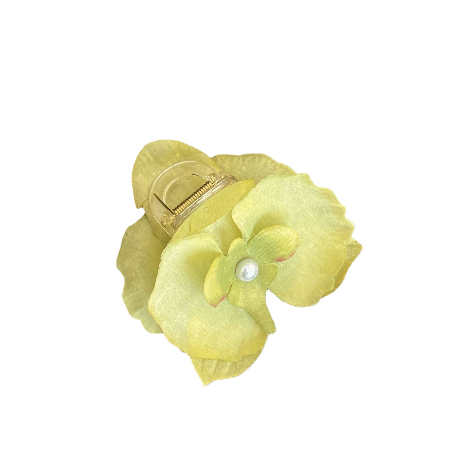 Sweet Phalaenopsis Ribbon Grab Clip Simulation Flower Hair Grab Side Clip Orchid Temperament Sense Super Fairy Head Jewelry_voghion.com
