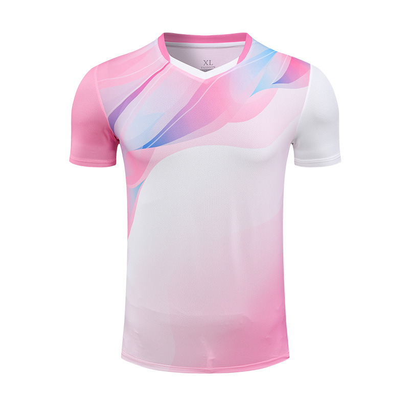 Quick-drying table tennis suit top in stock wholesale tennis suit badminton suit match training jersey custom printing