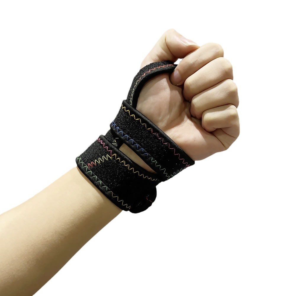 Double Pressure Wristband Sports Winding Hand Guard Professional Fitness Wristband Tennis Badminton Protection Sprain Riding
