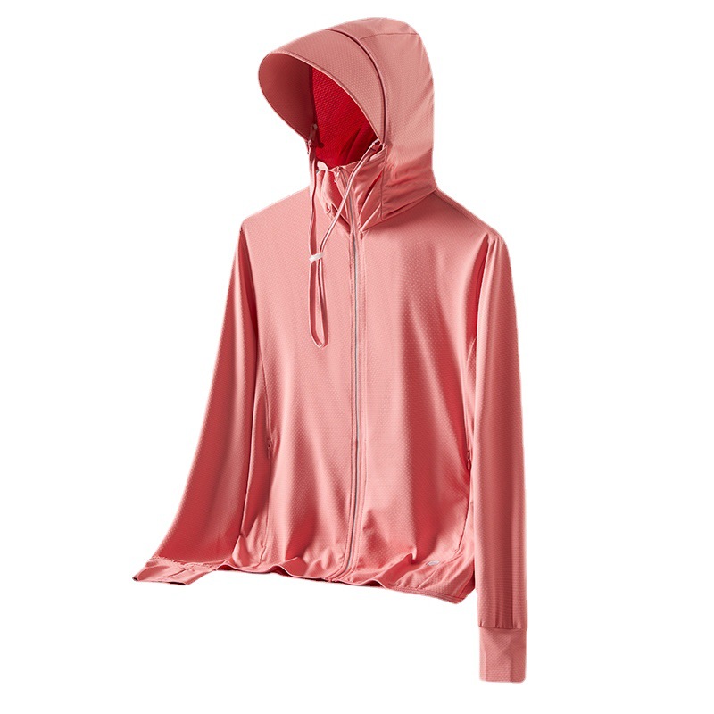 2023 new sun protection clothing women's summer UV protection lightweight breathable skin clothing Ice Silk sports coat sun protection clothing