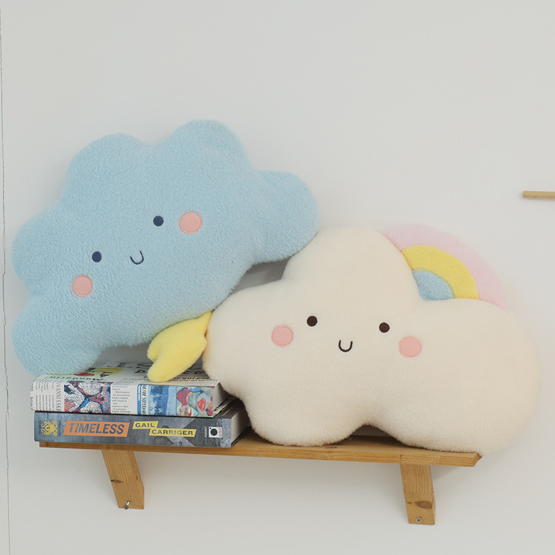 INS Girl's Heart Pillow Cushion Girls Cute Clouds Tatami Bay Window Sofa Living Room TikTok Internet Celebrity Pillow Cushion