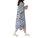 Women's summer nightdress Korean style spring and autumn student home wear cute thin short sleeve cartoon loose maternity pajamas summer