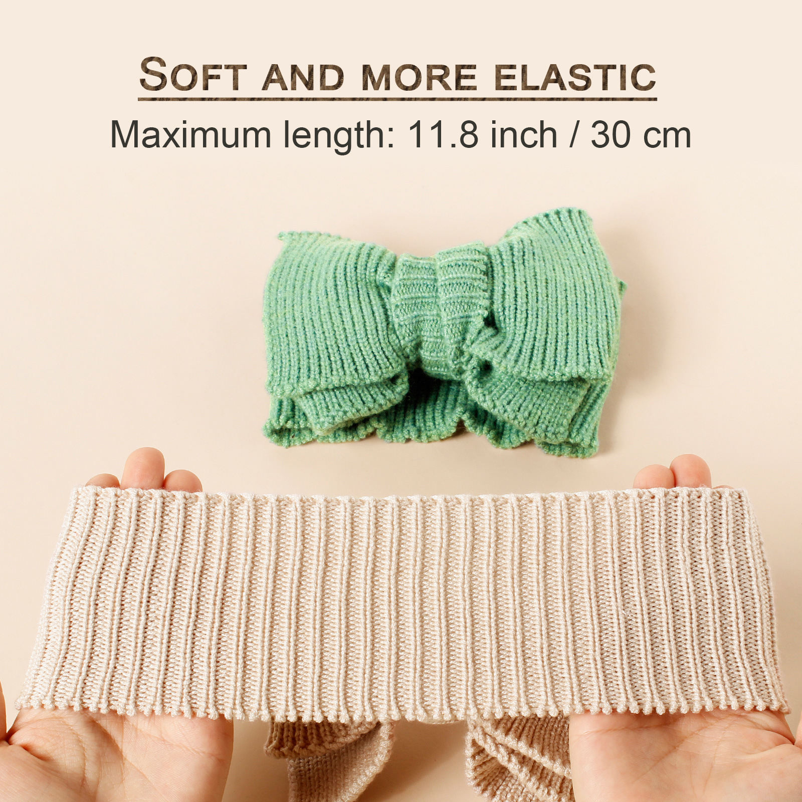 new children's hair accessories DIY wool big bow baby hair band Baby double elastic headband