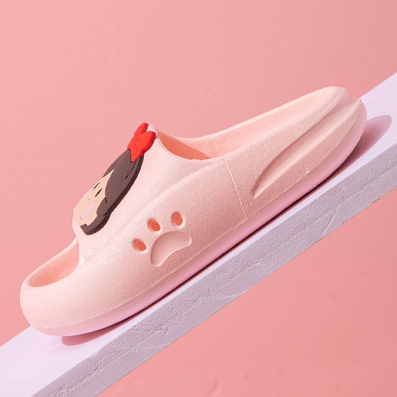 Children's Sandals and Slippers Girls' Summer Cute Little Girl Bathing Princess Indoor Parent-Child Non-Slip Sandals and Slippers for Boys and Girls