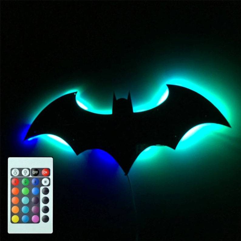Factory cross-border explosions batman batman LED night light wall lamp home lights superhero atmosphere marker light