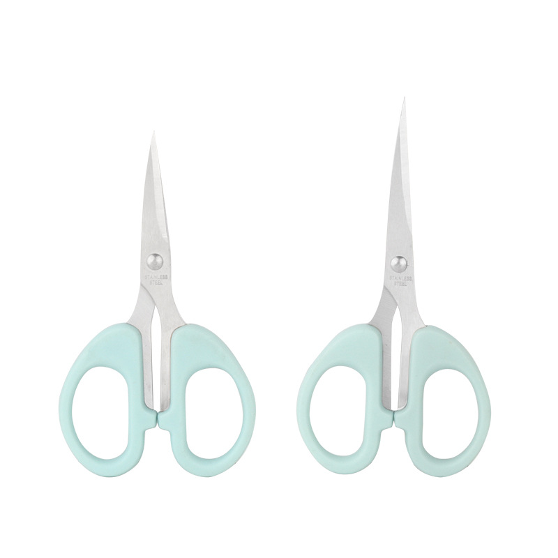 Small scissors cutting thread small size durable large stainless steel primary school hand-made stationery scissors pointed office household