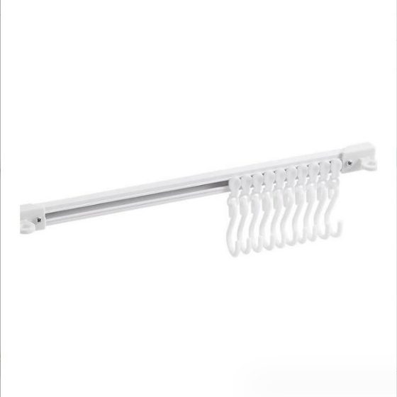 Rail Wall Hook Cabinet Hook Kitchen Row Hook Sliding S Hook Multi-function Hook Non-punching Long Row Hook