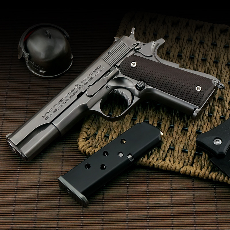 投げシェル M1911 おもちゃモデル合金ミリタリーモデル取り外し可能な非焼成金属工芸品オフィス文化|undefined