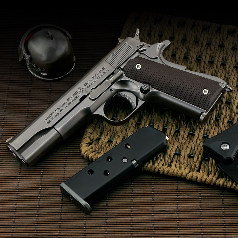Shell Colt M1911 Игрушечная модель из сплава Военная модель Съемная не запускается