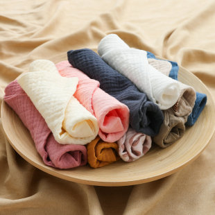 Crepe small towel baby gauze saliva towel 5 pcs/set