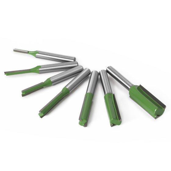 1/4 handle 6 handle two-in-one slotting cutter single-edged double-edged straight cutter slotting cutter trimming machine cutter head woodworking milling cutter