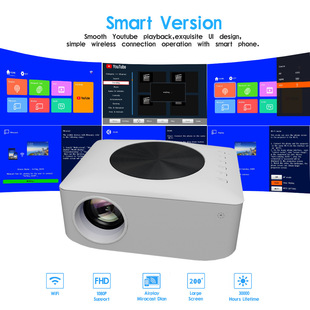 Cross-border New Y2S Android WIFI HD 1080P Projector Portable Mini Home LED Projector