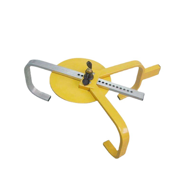Car tire lock Easy-to-operate small three-fork wheel lock tire lock car 3.4/kg anti-theft lock