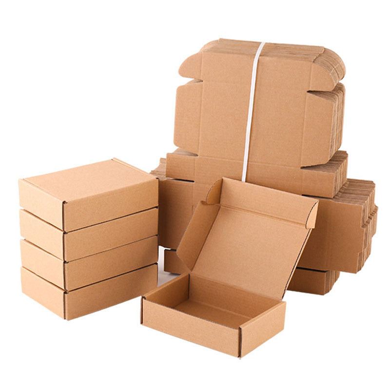 Kraft paper flying machine box wholesale packaging box small batch carton custom jewelry clothing small color box flying machine box