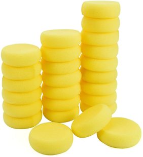 Cross-border e-commerce round yellow absorbent sponge kindergarten baby painting sponge art supplies spot manufacturers