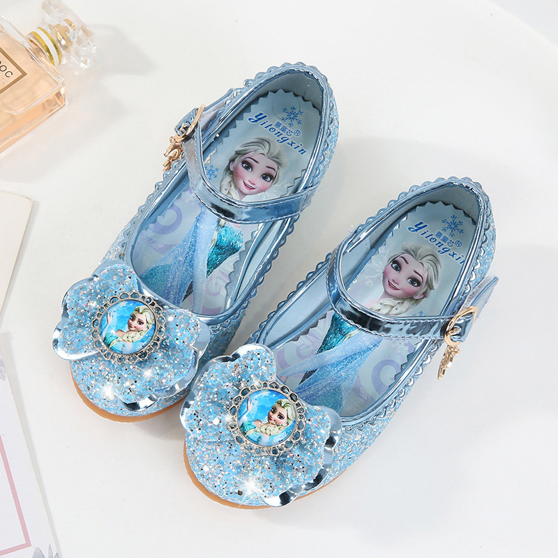 Kids Shoes Children's High Heels Spring and Autumn New Girls Aisha Princess Shoes Little Girls Shoes Baby Leather Shoes